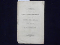 1842 REV. GEORGE WHITNEY FUNERAL ADDRESS SOFTCOVER BOOKLET - ROXBURY, MA - K 231