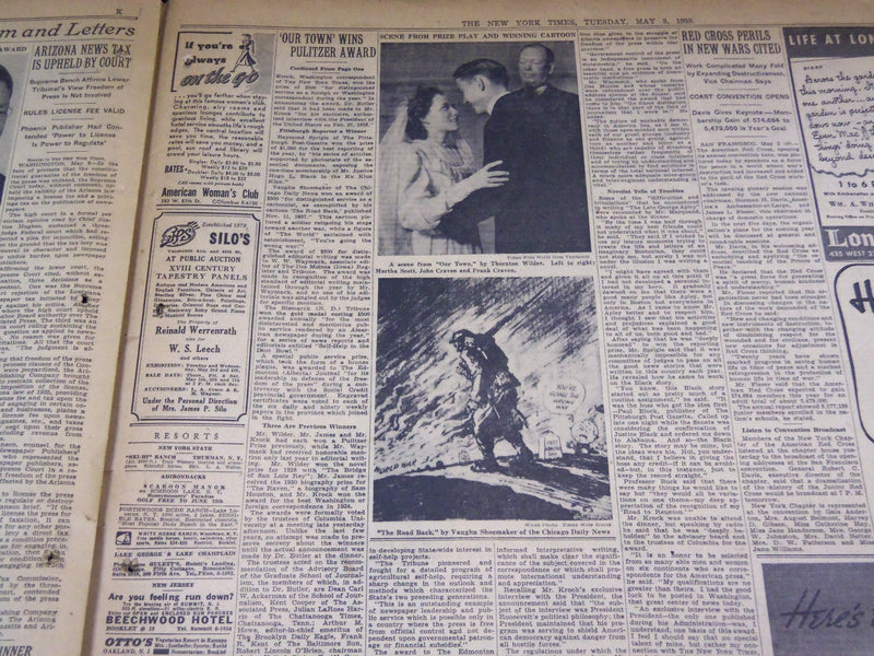 1938 MAY 3 NEW YORK TIMES - WILDER'S 