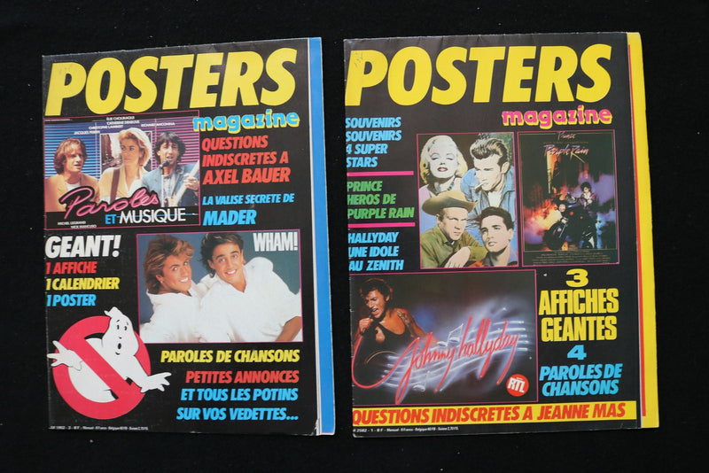 1980'S POSTERS MAGAZINE - LOT OF 5 - ELVIS PRESLEY - FRENCH - O 3796