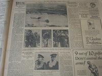 1927 JULY 1 NEW YORK TIMES - BYRD FLIES FOR HOURS IN FOG IN FRANCE - NT 7308