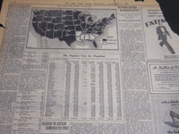 1928 NOVEMBER 8 NEW YORK TIMES - HOOVER WINS ALL BUT EIGHT STATES - NT 6930