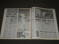 2001 OCTOBER 5 NY POST NEWSPAPER - TY BREAKER RICKEY MOVES PAST COBB - NP 2571
