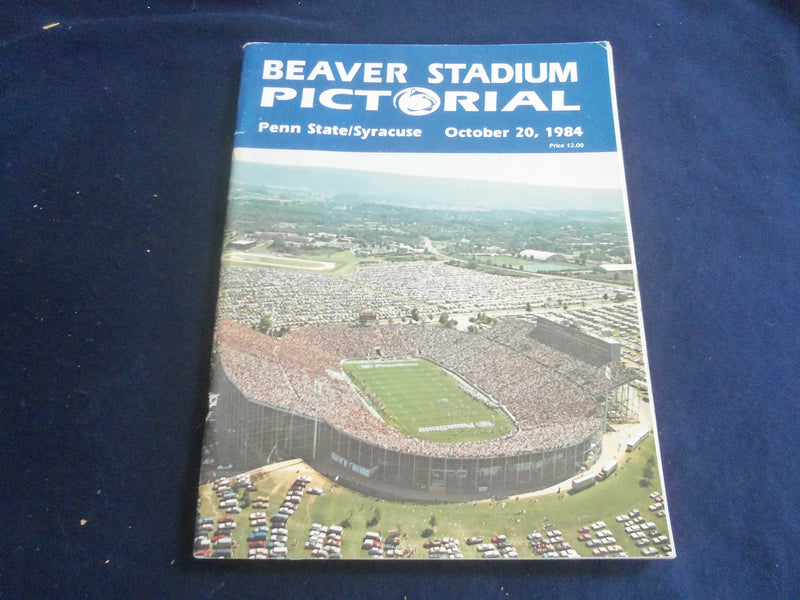 1984 OCT 20 PENN STATE UNIV VS SYRACUSE UNIVERSITY FOOTBALL PROGRAM - ST 5882L