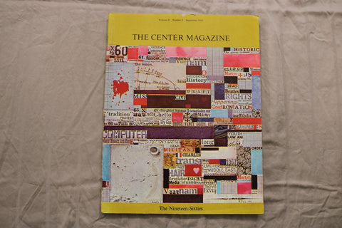 1969 SEPTEMBER THE CENTER MAGAZINE - THE NINETEEN-SIXTIES COVER - B 1113I