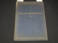 1926 DIE ALTELAMISCHEN TEXTE GERMAN BOOK - 30 FOLD-OUTS - KD 5293E