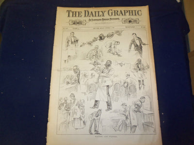 1887 OCTOBER 17 THE DAILY GRAPHIC NEWSPAPER - WAITING AND WAITERS - NT 7676