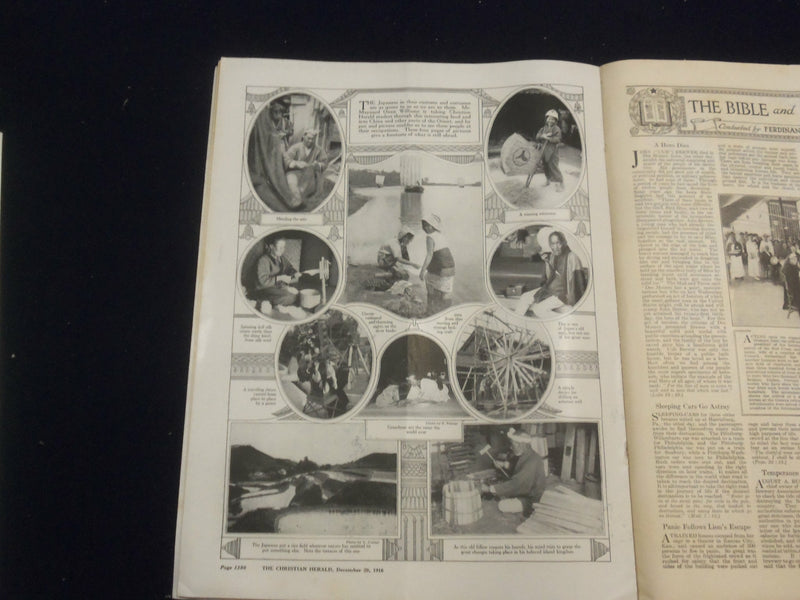 1916 DECEMBER 20 CHRISTIAN HERALD MAGAZINE - FOR UNTO US A SON IS GIVEN- ST 6586