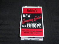1953 FIELDING'S NEW CURRENCY GUIDE FOR EUROPE PLASTIC BOOK - J 7009