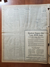 1917 NOVEMBER 26 NEW YORK TIMES - NO SEPARATE PEACE, LENINE SAYS - NT 8076