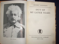 1950 OUT OF MY LATER YEARS HARDCOVER BOOK BY ALBERT EINSTEIN - KD 9115