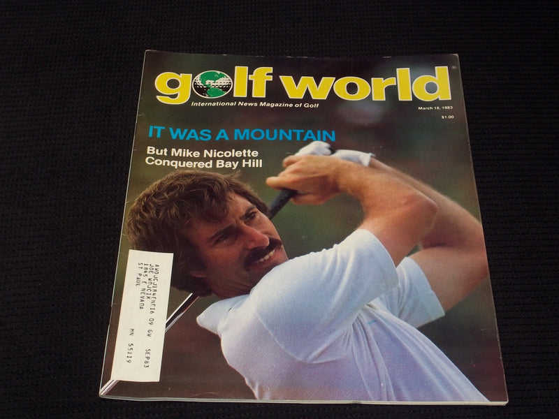 1983 MARCH 18 GOLF WORLD MAGAZINE - MIKE NICOLETTE FRONT COVER - E 6944