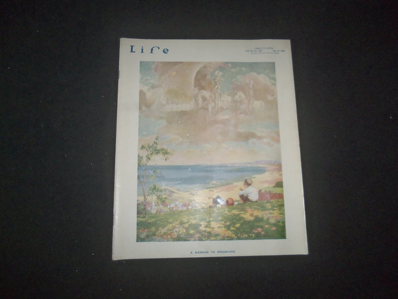 1920 LIFE JULY 15 MAGAZINE - A MESSAGE TO DREAMLAND - L 771C