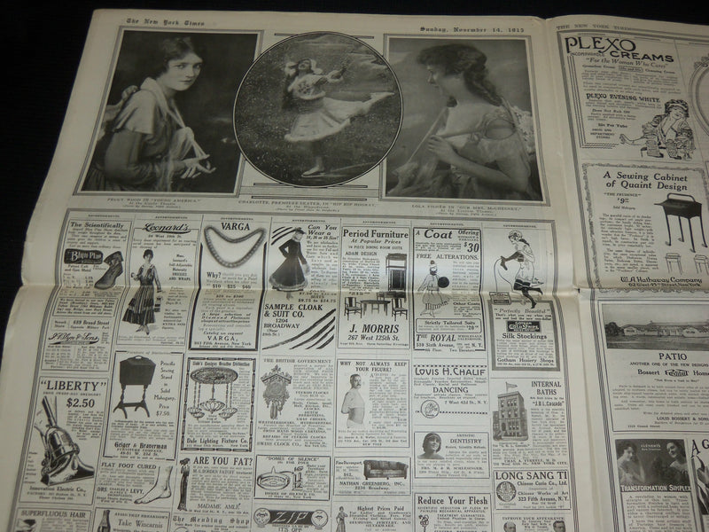 1915 NOV 14 NEW YORK TIMES PICTURE SECTION - HARVARD PRINCETON GAME - NP 5601