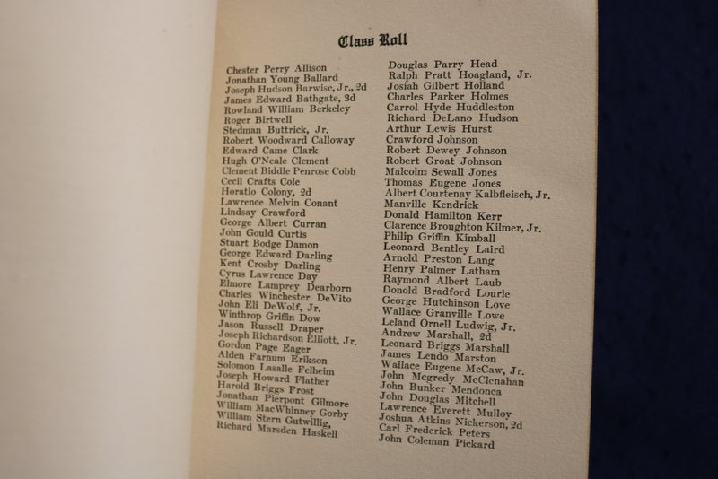 1918 PHILIPS EXETER ACADEMY CLASS DAY EXERCISES SOFTCOVER BOOK - K 1349