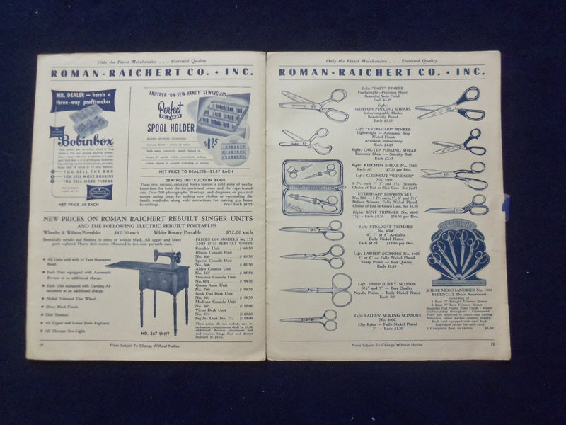 1930 ROMAN-RAICHERT COMPANY CATALOG - CHICAGO, ILLINOIS - J 9393
