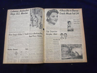 1958 JULY 28 BOSTON DAILY RECORD NEWSPAPER-YANKEE MARINE SLAIN IN BEIRUT-NP 6366