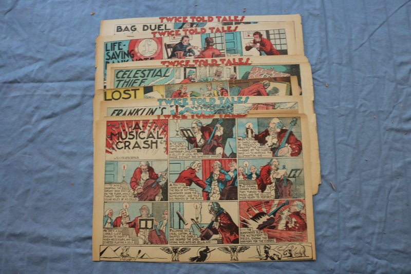 1930'S TWICE TOLD TALES COLOR PANELS - APPROXIMATELY 70 PIECES - NP 9230