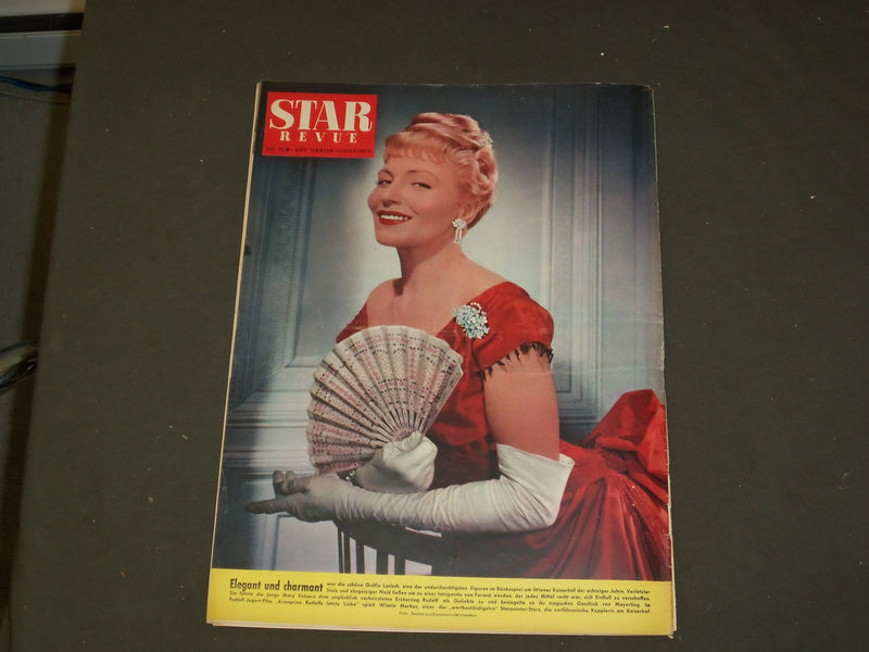 1956 MAY STAR REVUE (GERMAN) MAGAZINE-NICE COVER, PHOTOS, ARTICLES & ADS-B 3965