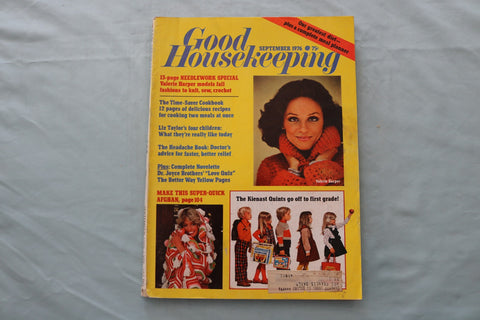 1976 SEPTEMBER GOOD HOUSEKEEPING MAGAZINE - VALERIE HARPER COVER - E 26641