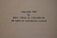 1932 FATHER COUGHLIN'S RADIO DISCOURSES 1931-1932 SOFTCOVER BOOK - K 3471