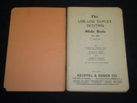 1939 THE LOG LOG DUPLEX DECITRIG MANUAL SLIDE RULE NO. 4081 - LYMAN - J 5305