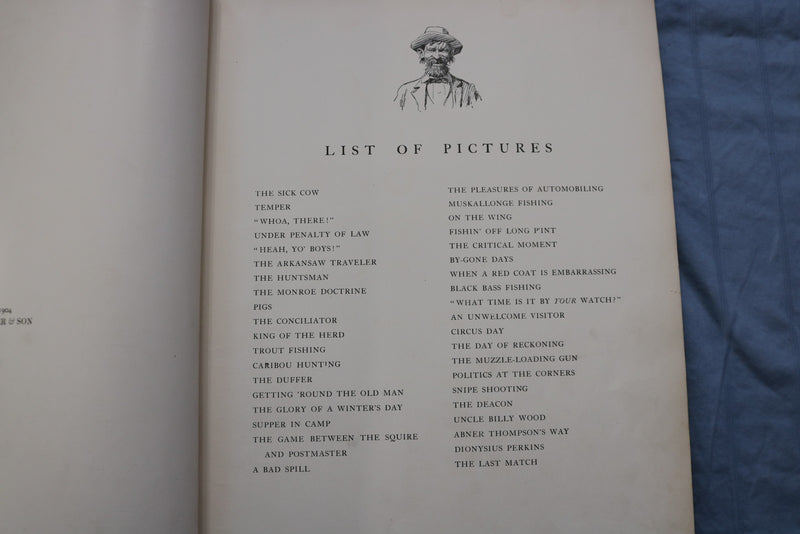 1904 A BOOK OF DRAWINGS BY A. B. FROST - HARDCOVER BOOK - KD 9582