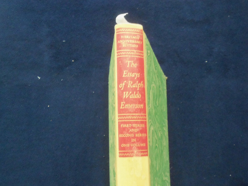 1941-44 ESSAYS OF RALPH WALDO EMERSON HARDCOVER BOOK -LIMITED ED. CLUB - KD 8310