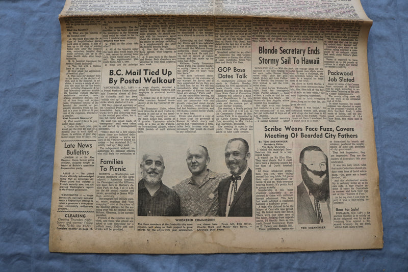1965 JULY 22 THE DAILY CHRONICLE NEWSPAPER - U.S. EXPECTS 10-YEAR WAR - NP 8542