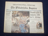 1994 APRIL 25 PHILADELPHIA INQUIRER-BOMB KILLS 9, INJURES 100 S. AFRICA- NP 7150