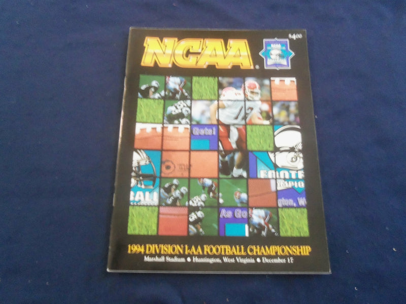 1994 DEC 17 NCAA I-AA CHAMPIONSHIP PROGRAM - BOISE ST VS YOUNGSTOWN ST - ST 658N