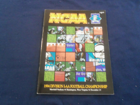 1994 DEC 17 NCAA I-AA CHAMPIONSHIP PROGRAM - BOISE ST VS YOUNGSTOWN ST - ST 658N