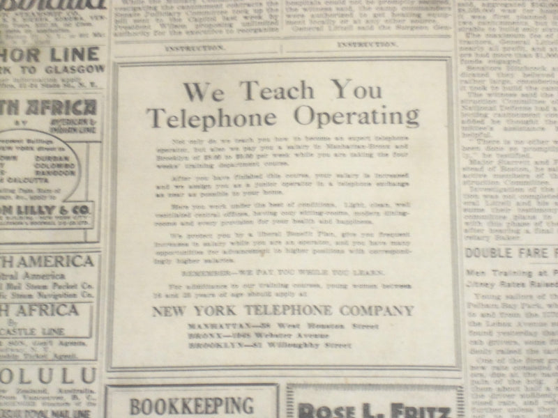 1918 FEBRUARY 12 NEW YORK TIMES- GERMAN ARMY PARTY BLOCKS PEACE, WILSON- NT 8238