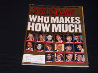 1996 SEPTEMBER 23 NEW YORK MAGAZINE - SALARY ROUNDUP 1996 FRONT COVER - E 13751