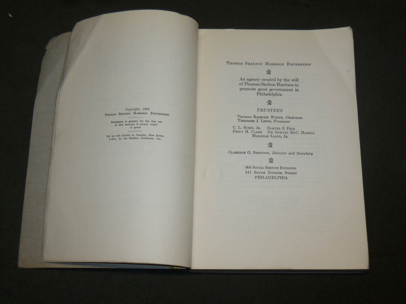 1932 WOMEN'S MISDEMEANTS DIVISION COURT OF PHILADELPHIA REPORT - J 6155