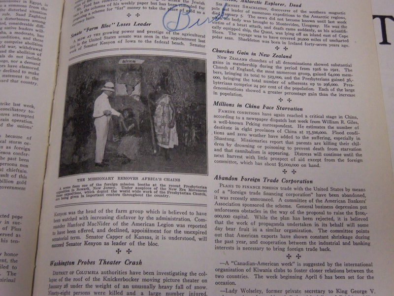 1922 JANUARY-JUNE THE CONTINENT MAGAZINE BOUND VOLUME - NICE ADS - KD 1945