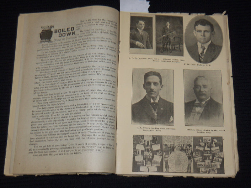 1913 MARCH PHILATELIC WEST MAGAZINE VOL 58 NO. 2 - E. VERNON MOORE COVER- J 9893