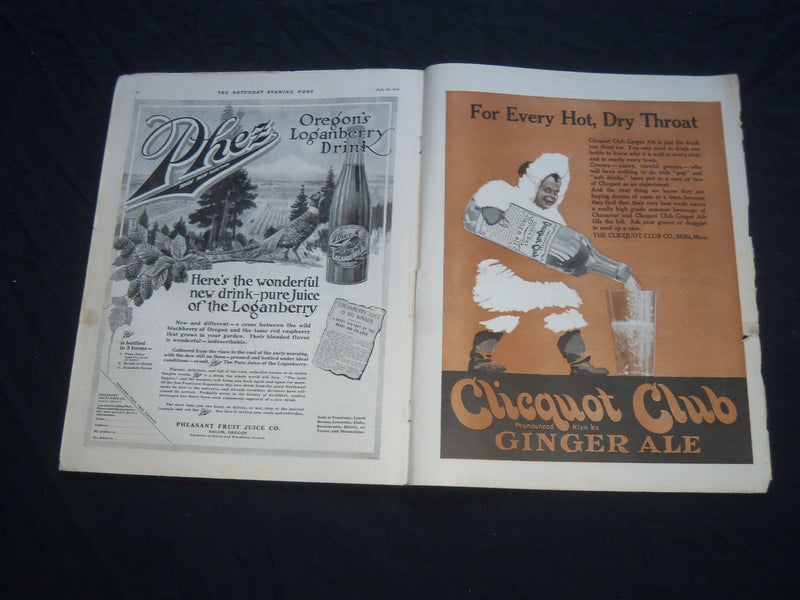 1916 JULY 29 THE SATURDAY EVENING POST MAGAZINE - ILLUSTRATED COVER - SP 738