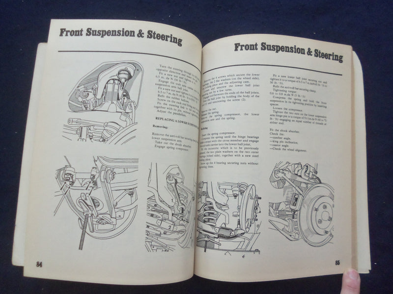 1973 RENAULT 10 1967-72 & SAAB 99E 1968-72 SOFTCOVER MANUALS -LOT OF 2 - KD 8200