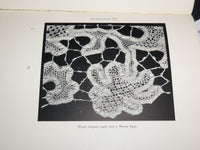 1905 POINT AND PILLOW LACE HARDCOVER BOOK BY MARY SHARP - NICE ILLUS. - KD 6617