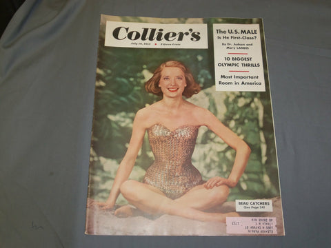 1952 JULY 19 COLLIER'S MAGAZINE - BEAU CATCHERS - 10 BIG OLYMPIC THRILLS- B 6445