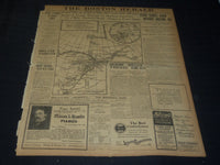 1906 NOVEMBER 22 THE BOSTON HERALD - DETAIL MAP OF PEARY'S 2000 DASH - BH 129