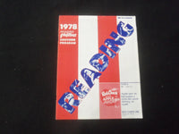 1978 READING PHILLIES SOUVENIR PROGRAM - WEST HAVEN VS. PHILLIES - B 431A