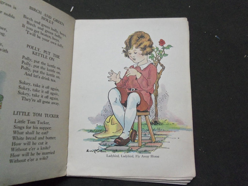 1933 FAMOUS RHYMES - MOTHER GOOSE CHILDREN'S BOOK - ILLUSTRATED - PIPER- KD 5806