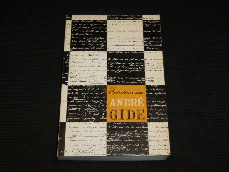 1967 ENTRETIENS SUR ANDRE GIDE SOFTCOVER BOOK BY MARCEL ARLAND - KD 7322