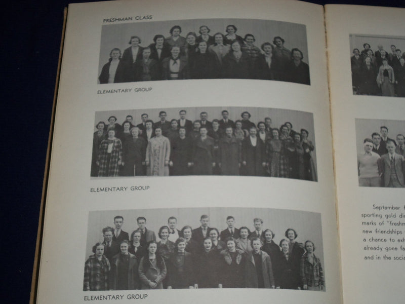 1937 TOUCHSTONE STATE TEACHERS COLLEGE YEARBOOK - MILLERSVILLE PA - YB 415