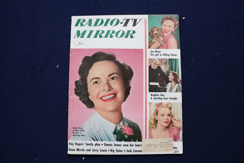 1952 JUNE RADIO-TV MIRROR MAGAZINE - CLAIRE NIESEN COVER - E 12944
