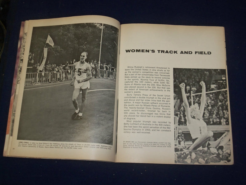 1964 OLYMPICS PICTORIAL REPORT MAGAZINE - GREAT PHOTOS - B 6485