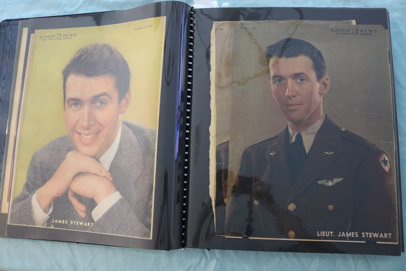 GIANT MOVIE STAR SCRAPBOOK - SHIRLEY TEMPLE - JAMES STEWART - #6