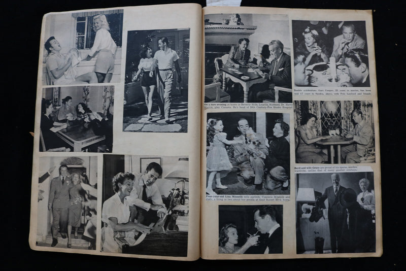 MOVIE STARS SCRAPBOOK - MANY PHOTOS - E 24961