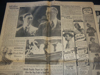 1939 JUNE12 BOSTON HERLAD NEWSPAPER - ROYALTY SPEED TO CANADA - NP 4251Y